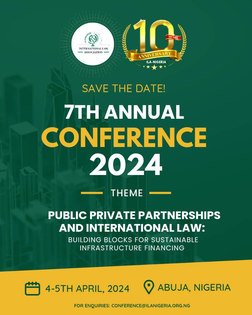 SAVE THE DATE!

Details soon...

 #ILANigeria@10 #10YearsStrong #ILAConference2024