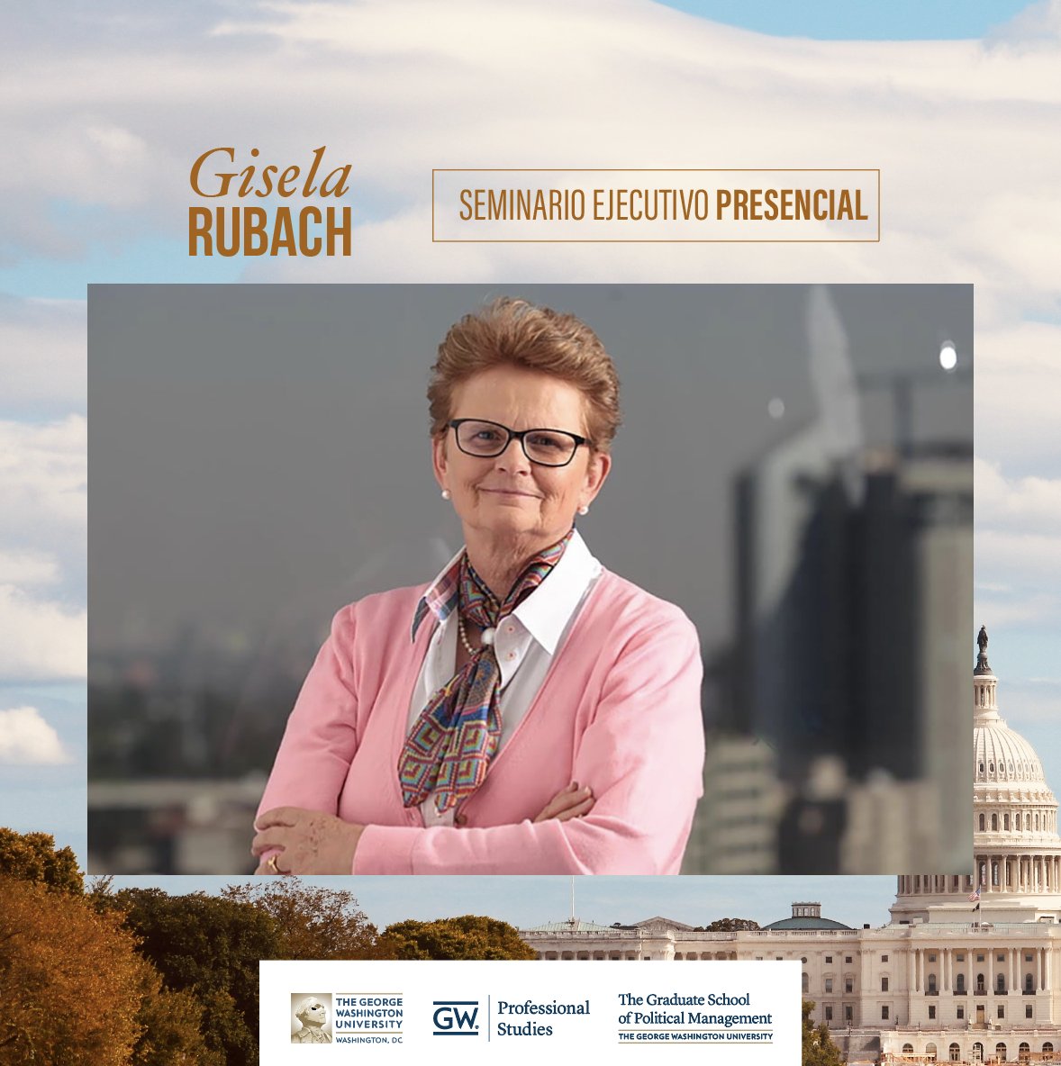 Aprende de Gisela Rubach, la estratega política más reconocida de México. Participa de su presentación en nuestro seminario de Estrategia de Campañas el 3 y 4 de noviembre.

¡NO TE LO PUEDES PERDER! tinyurl.com/3zjn79s9

#gspm #gspmlatam #seminario