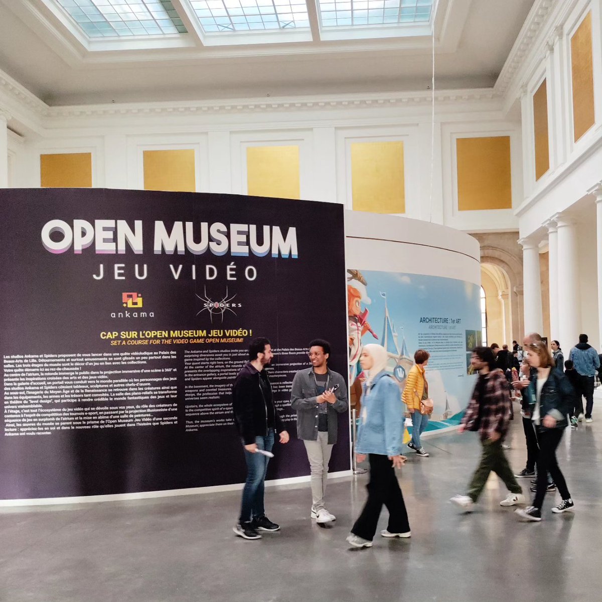 PBALille's tweet photo. ‼️DERNIER WEEKEND ‼️
😱 L'Open Museum Jeu Vidéo fermera ses portes lundi soir prochain...
🎮 🖼️ N'attendez plus : plongez dans l'univers du "gaming" en découvrant les correspondances avec les œuvres du musée, vues par les studios Ankama et Spiders/Nacon !
#omjv #OpenMuseum https://t.co/lB6HxvGKK5