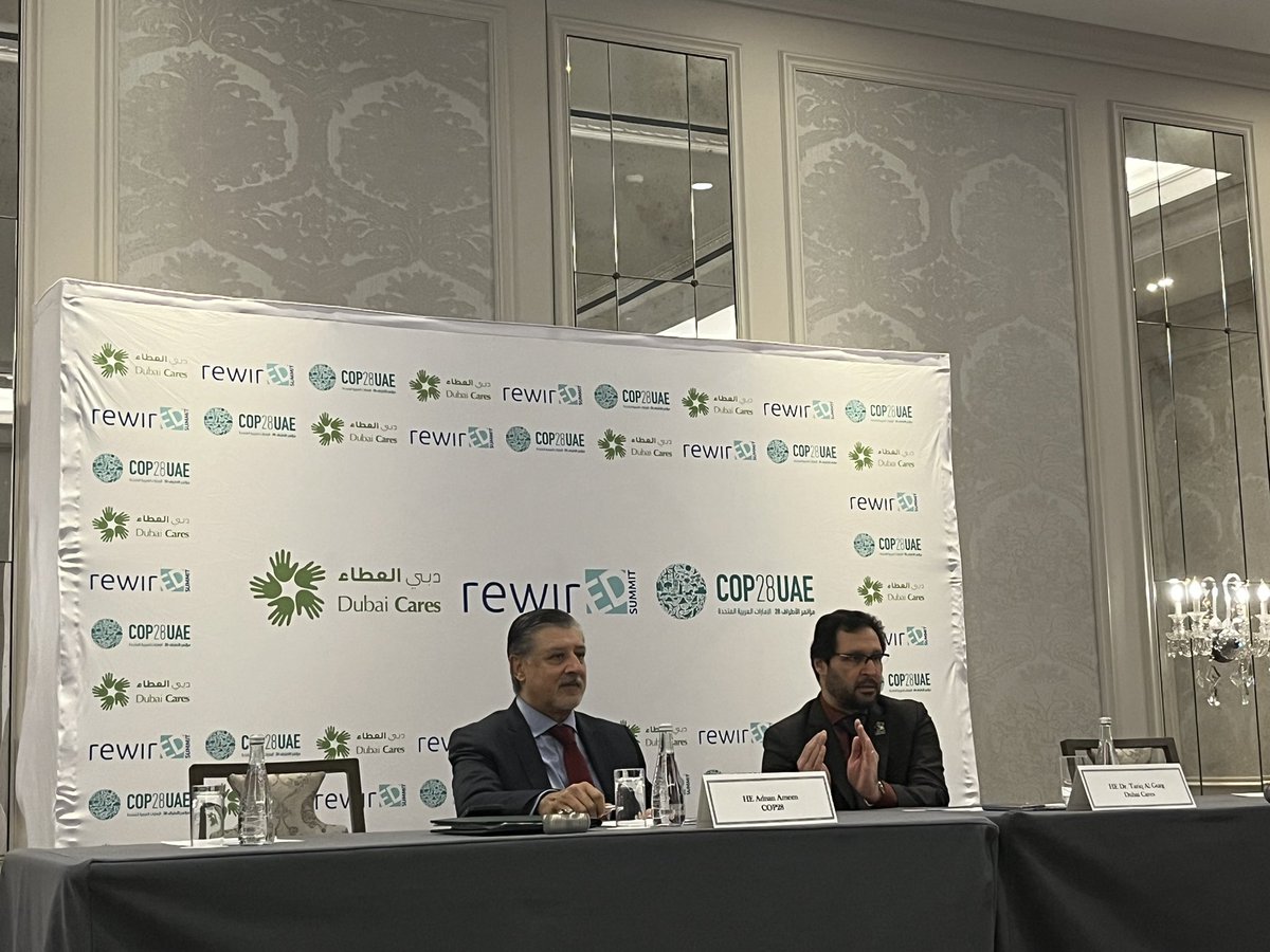 SaddamSayyaleh's tweet photo. Happening now! We are excited @AneraOrg to attend @DubaiCares and @COP28_UAE event for the 'Rewiring Education for People and Planet: The Road to COP28 session. An insightful discussion on climate and education in the lead-up to @RewirEd_Summit!
#RewirEdSummit23 #RewirEdSummit
#UNGA78 #UNGA23 #DubaiCares #TransformingEducation #COP28 #COP28Education #ClimateEducation