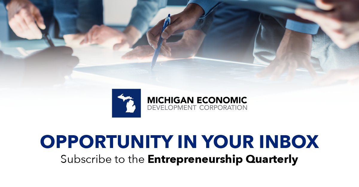 MEDC's tweet photo. Tech moves fast. We help entrepreneurs keep pace. Subscribe for quarterly news and resources: https://t.co/8dC3JXhQHU https://t.co/9knM3TdXrX