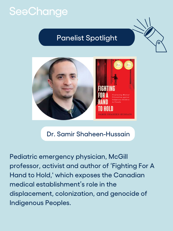 seechangeinit's tweet photo. Meet @SamirS_H, one of the panelists at our September 29 event on #decolonizing health in Canada!
Get your ticket here: https://t.co/DjgSO14jft
More about Samir's book: https://t.co/fio8H21LfK #DecolonizeHealth #AntiRacism #IndigenousHealth https://t.co/bMHW71bGNn