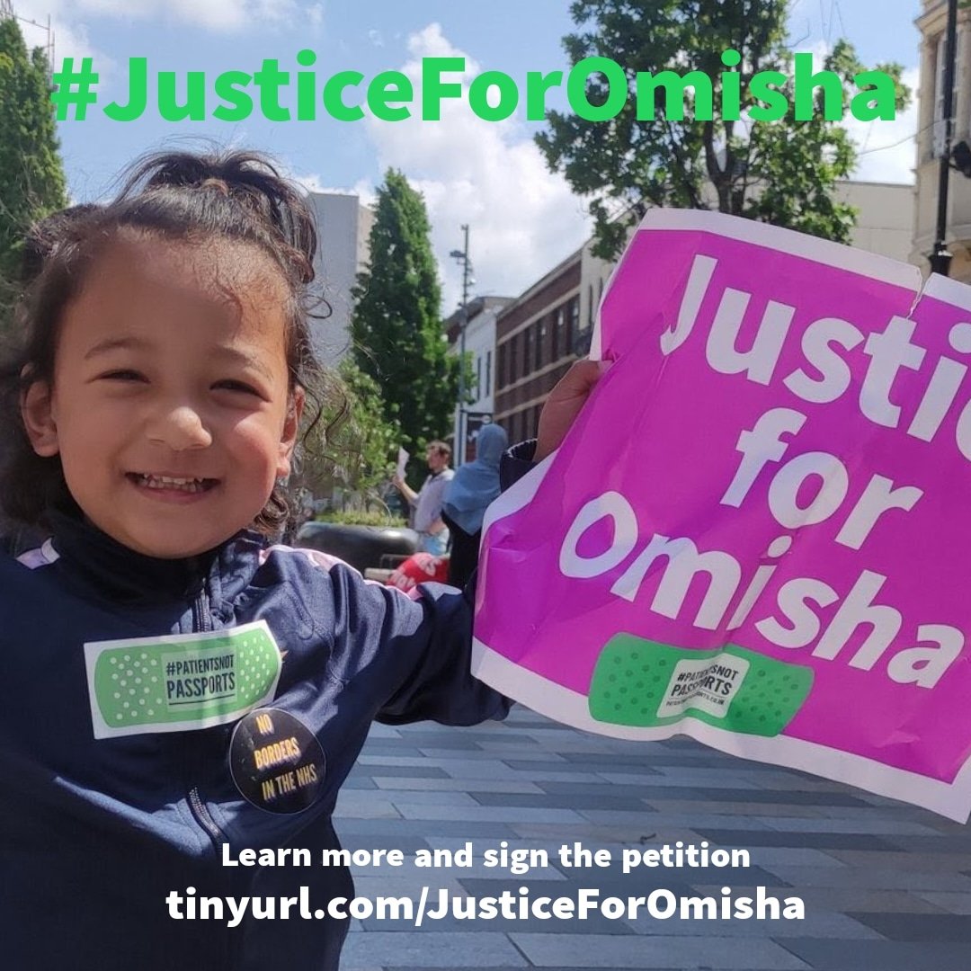 Over 9000 people have signed the petition calling for #JusticeForOmisha
The 3 year old girl charged 76K for life saving NHS treatment.
Please sign and share
tinyurl.com/JusticeForOmis…