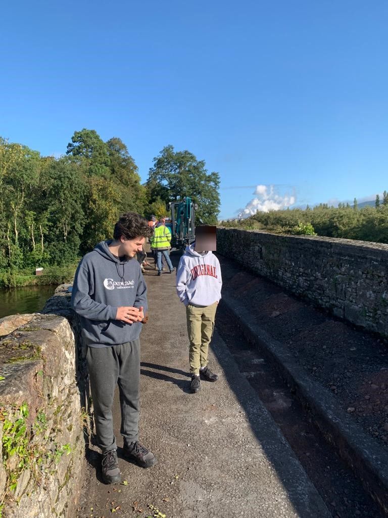 Thank you to Adam Coffey, Executive Engineer, Clonmel County Council, who showed some of our LCA Graphics and Construction Studies students their investigation work on Sir Thomas's Bridge built in 1690