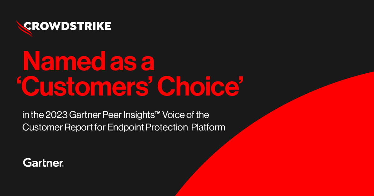 ChrisRuetz's tweet photo. .@CrowdStrike was among one of the highest rated (4.8/5 based on 498 
reviews as of Jun 2023) of all vendors in the 2023 Gartner Peer Insights Voice of the Customer for Endpoint Protection Platforms report.
 
Learn more: https://t.co/cB8elZOZUE https://t.co/sDIWNKlZFs