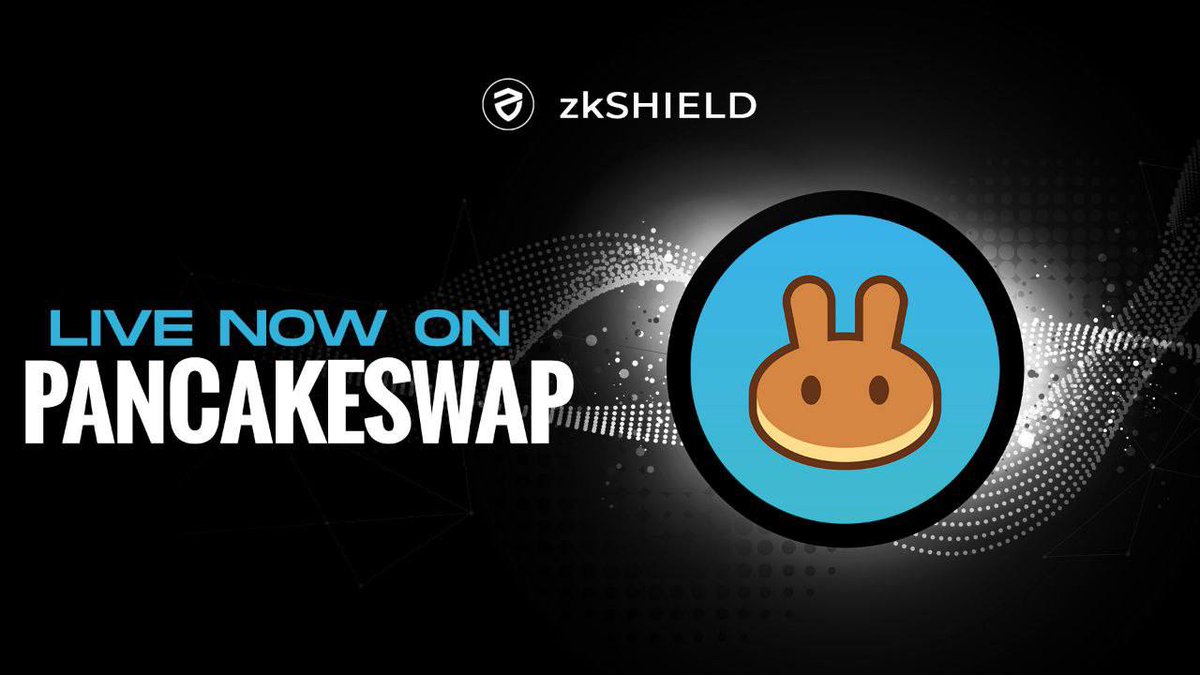 zkSHIELD_'s tweet photo. 📣ZkSHIELD LIVE NOW ON PANCAKESWAP 📹 | 0% Taxes🛡

The moment we've all been waiting for is here! zkSHIELD is now LIVE on Pancakeswap!

[0% BUY/SELL TAXES]

🛡Contract:
0x842D801761bcbC6fCE88952614e0cc8a63e63d0a

https://t.co/MT5iQTdbIn

Join the Action:
https://t.co/FDupYdQJyL https://t.co/7ftmXADMFN