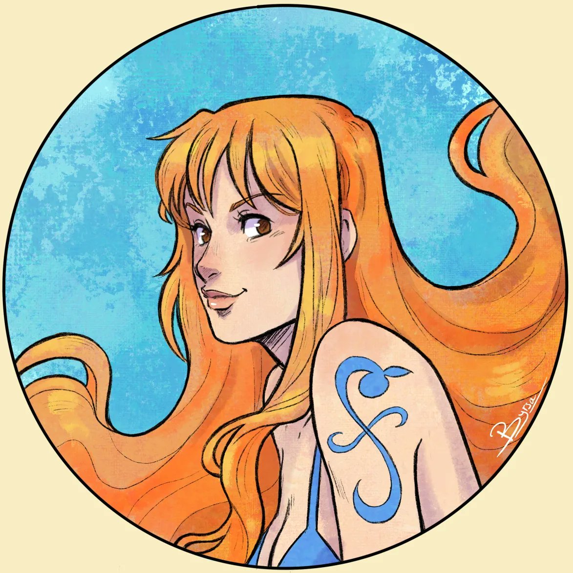 Y una #Nami salvaje apareció por aquí. Dedicada enterita a <a href="/Suroi_Art/">Suri~✦</a> , porque yo no puedo ver a una sin pensar en la otra 👀🍊
#ONEPIECE #Onepiecefanart #mugiwara