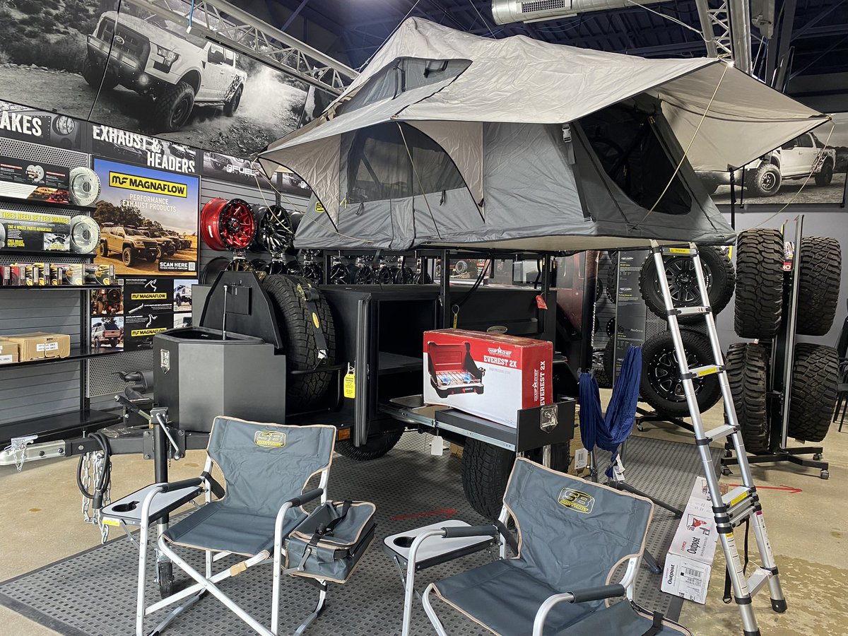 Come on down to the store and check out or new Smittybilt Scout trailer display. We offer all kind of over landing products, from tents to showers... Racks to complete trailer set ups... Let us help you get your camping setup ready for the cool fall nights to come.