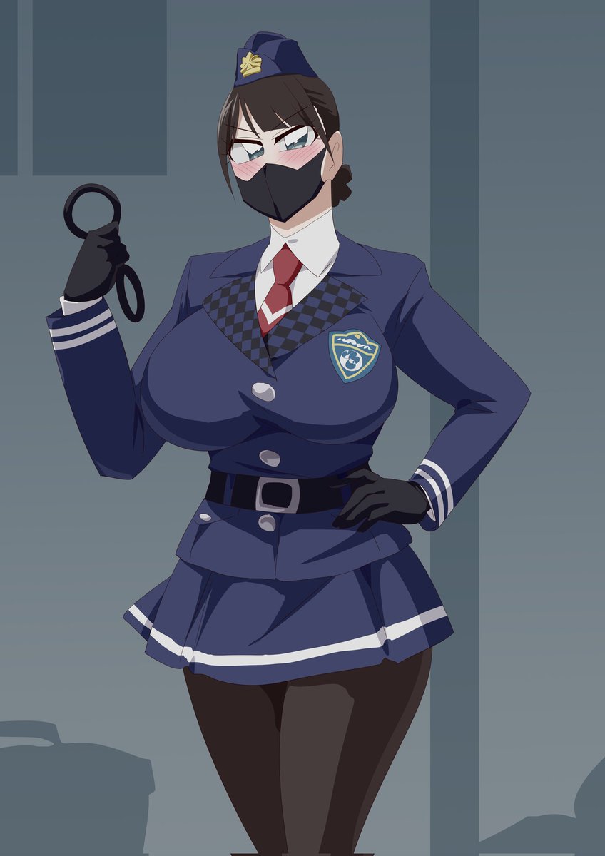 「婦警さんに呼び止められた 」|オトカム@リク土日受付停止中のイラスト