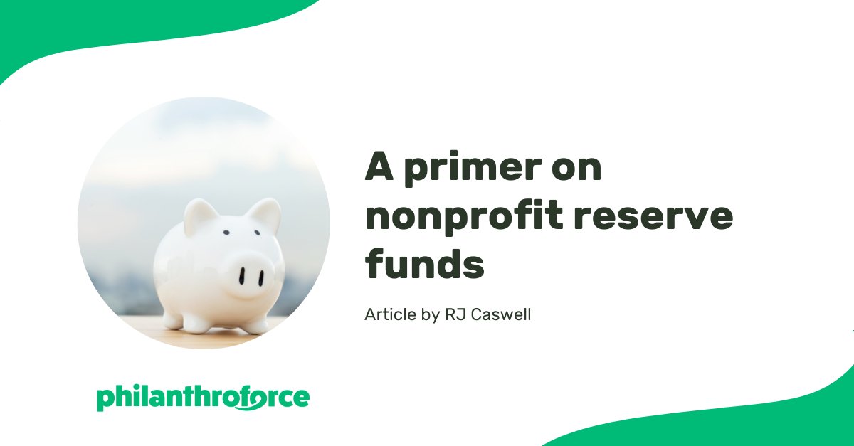 Does your nonprofit have reserve funds?

Philanthroforce member RJ Caswell shares the basics of building up reserve funds: philanthroforce.org/expert-opinion…

#nonprofit #nonprofits #nonprofitleader #nonprofitleaders #nonprofitleadership #nonprofitfinance
