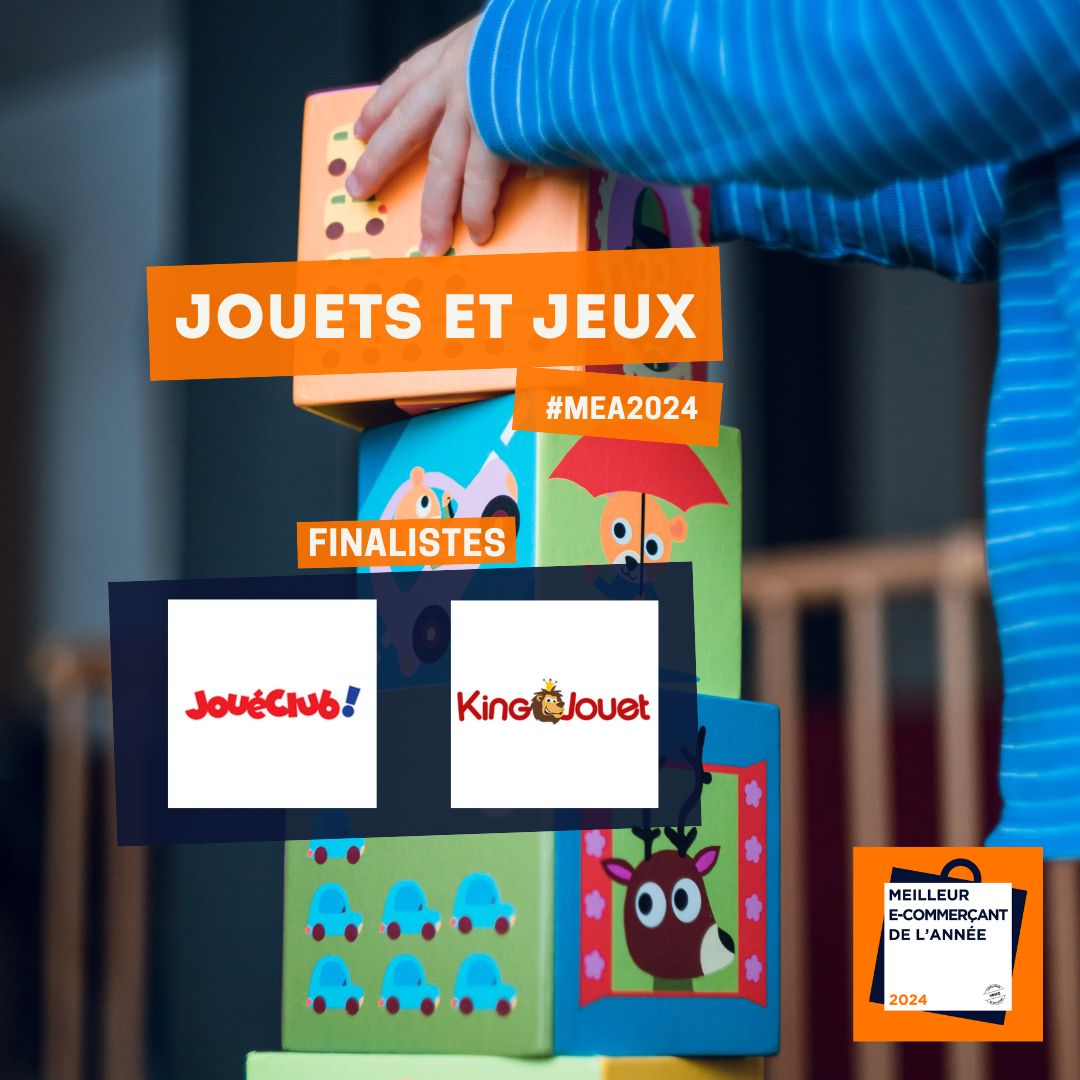 Pour enchanter les enfants, vous avez choisi <a href="/Joueclub/">joueclub</a> et <a href="/kingjouet/">Kingjouet</a> pour accéder à la finale du trophée Meilleur E-commerçant 2024 dans la catégorie #jouets et #jeux ! Quelle enseigne sera lauréate ? Réponse le 11 octobre !

#MEA2024 #Jouets #jeux #famille