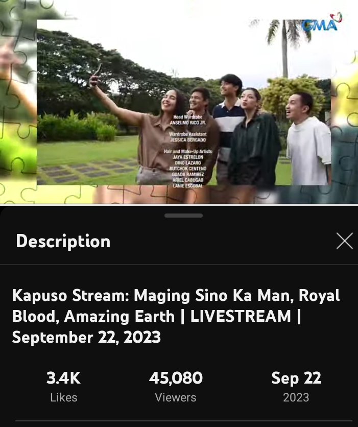LOOK: ROYAL BLOOD EARNS 45,080 CONCURRENT LIVE VIEWS!

HIGHEST CONCURRENT LIVE VIEWS IN A GMA TELEBABAD SERIES

#RBWatchTillTheVeryEnd 
#RoyalBlood