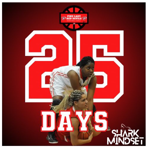 25 Days until the season officially starts. HOPE YALL READY !!! Big Shout out to Assistant Coach Aja Ladd Pike High School  -  c/o 2015 #prACTicelikeachampion #sharkmindset