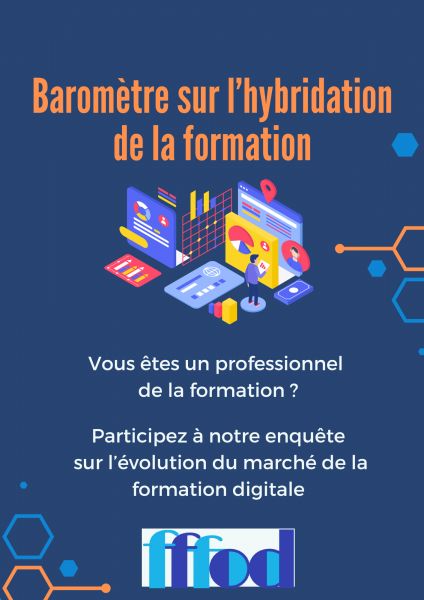 🔎Le FFFOD lance un baromètre annuel pour mesurer la transformation digitale du marché de la formation. 

Vous êtes prestataire de formation ? 

👉 Participez à l'enquête (durée 5 mn chrono) : lnkd.in/ePvwaD3g
#digitallearning #formpro #formation