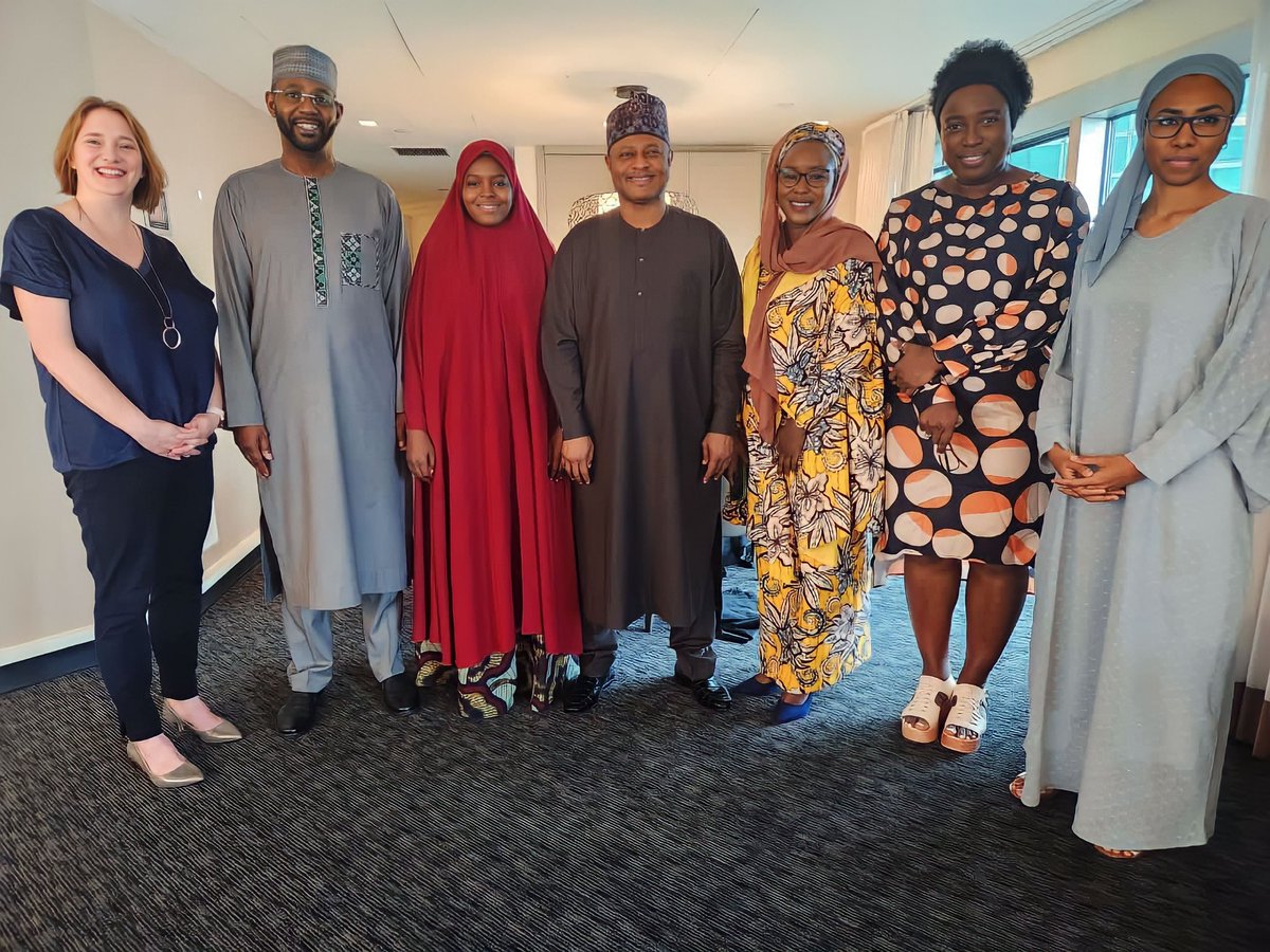 Fatiskira's tweet photo. Over the past few days I participated at various sessions from the #sdgweekend, high level and ministerial events during the #SDGSummit #UNGA2023. My advocacy and engagements on the sideline remains attaining the #SDG4 (Quality Education) and #SDG5 (Gender Equality). This is because, both goals are very critical to development in our societies and nation at large. 

To ensure that these issues are tackled wholistically, I focused on bilateral engagements with governors from Nigeria, several high level officials and decision makers discussing recommendations and explore avenues for collaboration in delivering our mandates.
We must ensure all children have access to free basic and quality education for upto 12years. While agreeing for the issues to affect all children, the girl-child is even the most vulnerable and more out of school, that must be addressed to harness the full potential of development.

We will work to complement and support the government of Nigeria both at Federal and State level to get it right with education and equal opportunity.