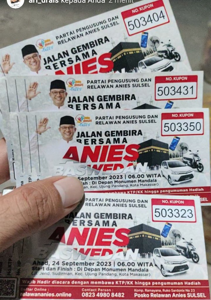 Asyik, barang rongsokan mau diobral keliling lagi. Dana sendiri atau dikasih utang sama oligarki Nies @aniesbaswedan? Maaf cuma nanya, soalnya pilkada aja utang aplg pilpres, betul ga?🤭😂