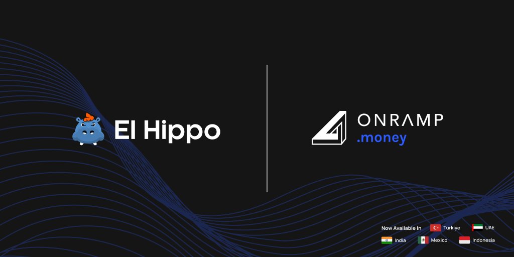🦛 <a href="/elhippomeme/">El Hippo</a> Now Available on Onramp Money!

$HIPP token is now supported on Onramp Money, and users from 🇮🇳, 🇹🇷, 🇲🇽, 🇦🇪, and 🇮🇩 can instantly purchase $HIPP using local fiat and instant bank transfers. 
.
Buy $HIPP: onramp.money/hipp
.
🧵