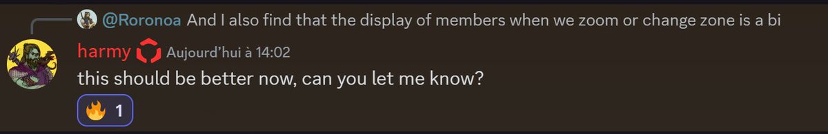 Roronoabsl's tweet photo. What more could you ask for than a Dev so dedicated to his project?

Idea submitted at 11:11am UTC today, 50mins later the profile display is really faster and 2 hours later the search bar is available

Thanks for the speed and quality of the update, you are the best @_harmy 👑 https://t.co/UsniMSIbOW