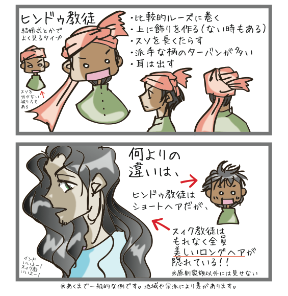 RT スィク教については色々な見解があるわけですが、あのターバンの中には美しいロン毛が隠されていることを今日は覚えて帰ってください🙏
おじいちゃんは白銀のウエービーヘアだよ!
インド人の「普通のターバンとスィク教のターバンの違い」https://t.co/Ajxwn3v8Pa