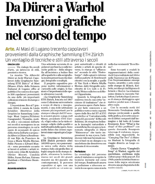 casagrande_ed's tweet photo. Ringraziamo Grazia Lissi che su «La Provincia di Sondrio» ha scritto del catalogo «Da Albrecht Dürer a Andy Warhol».    

📖Il libro: https://t.co/yEv9S06P1l #arte #operesucarta #mostra #patrimonio

#arte #riscoperta #mostra #archivio #zurigo #carta #storia #andywarhol https://t.co/mDEFI3tYSR