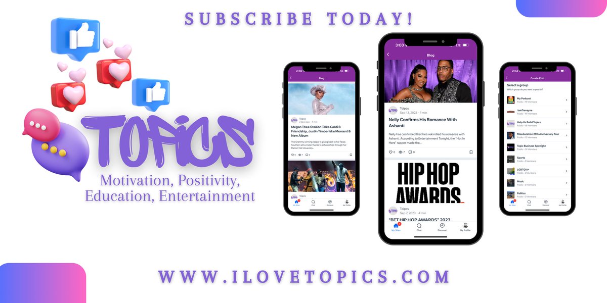 SMGofficially's tweet photo. #topicsapp
When I tell yall I treat my social network platform as if I already have 100k subscribers… Im enjoying the process. 

Check it out: https://t.co/qu01mGx53d https://t.co/XTvNSQ6o3l