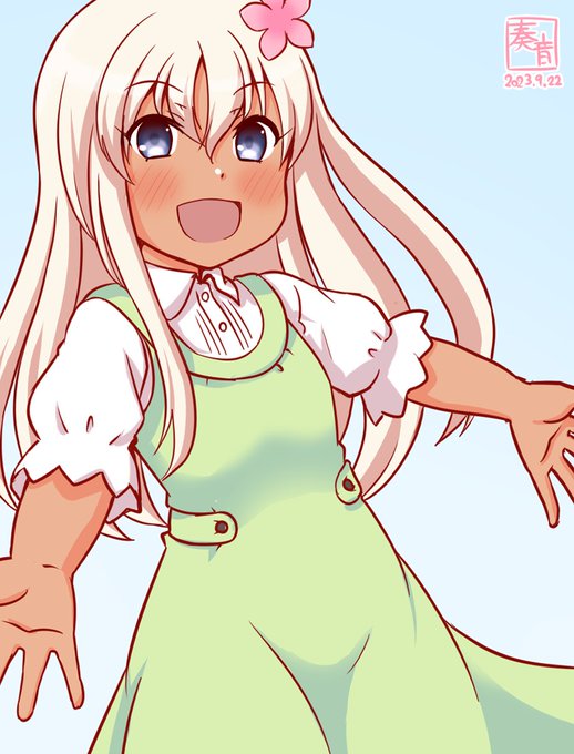 「提督、朝食はどうするって?
 パンとチーズでいいよね!」

#艦これ版真剣お絵描き60分一本勝負_20230922
#呂500 