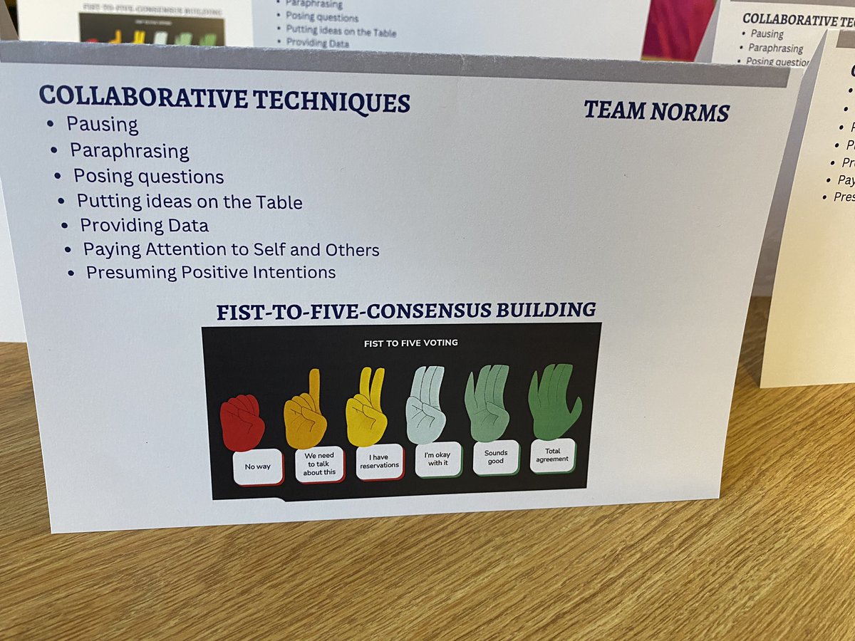 Connieteach's tweet image. @MRidlen kicking off the morning of learning with some foundational Professional Learning Community work. @FHCPrincipal #FHSDLearns