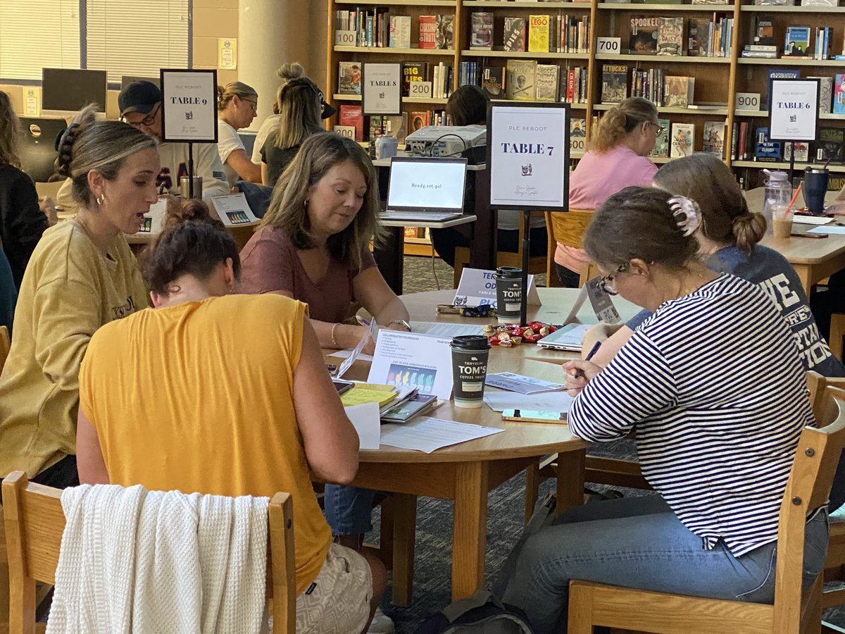 Connieteach's tweet image. @MRidlen kicking off the morning of learning with some foundational Professional Learning Community work. @FHCPrincipal #FHSDLearns