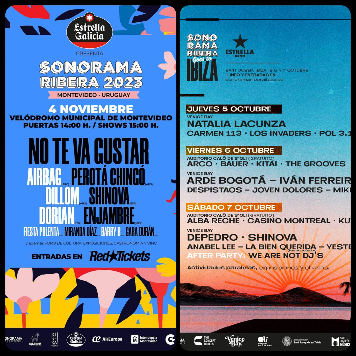 RadioMARCA's tweet photo. 🎼 Escucha aquí #LaAlternativa
🎤 Nos visitan @columpioasesino
🕺 Hablamos de @sonoramaribera Uruguay y @SonoramaIbiza
🎧 Escuchamos a @siloe_music, #Denisdenis, @CeliaBecks & @liziforte, #Evlay & #Wos & @SantiagoCorazon, @soymikelizal
👇Pincha AQUÍ 👇
https://t.co/IrELtWtfIT https://t.co/pPBHiyKlLH