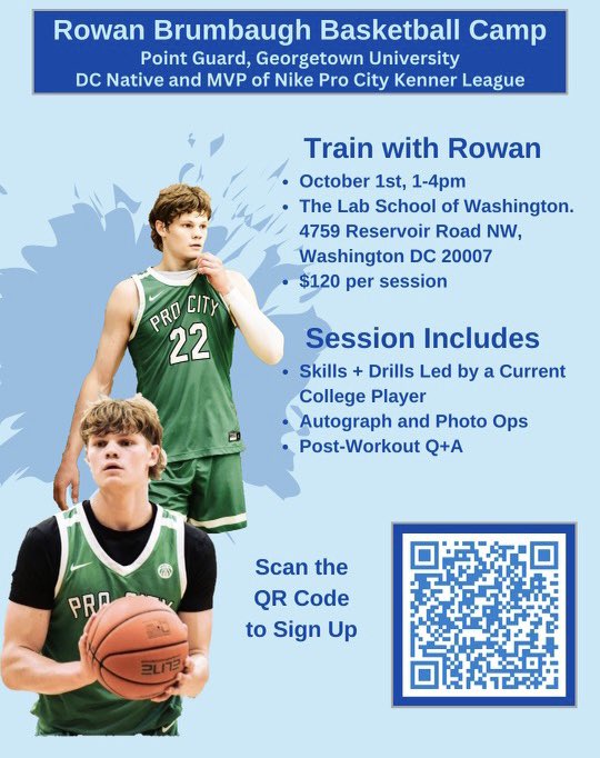 Super excited to host my first ever basketball camp. Join me Sunday, October 1st. AGES 10-15 are welcome! 
scan the QR code or link in my bio to register!
LETS GET IT