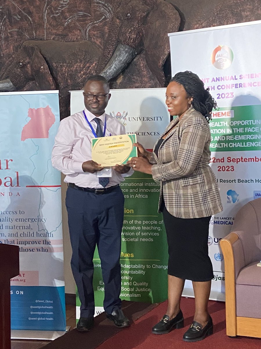 modelballer11's tweet photo. 4). Dr.Paul Kityabami for best poster session oral presentation
#JASHC2023 https://t.co/FeZ2DDVX37