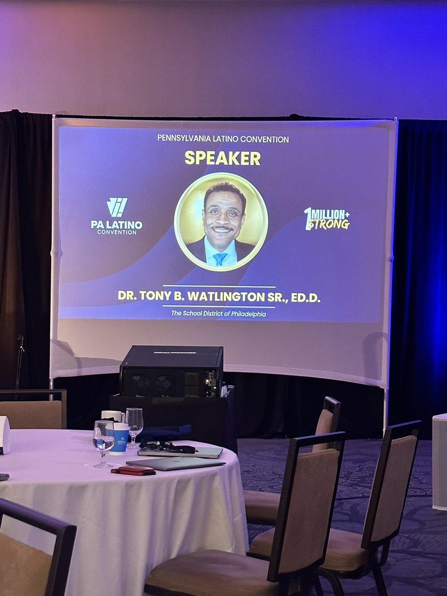 EvelynNunez608's tweet photo. @watlington_sr discussing importance of building our own pipeline to increase Latino teachers & leaders at the PA Latino Convention! #SiSePuede #yeswecan #Palc @PHLschools @MichaelFarrell @SDP__Talent @DawsonJermaine1 @TomasNHanna https://t.co/NedY6eZNdU