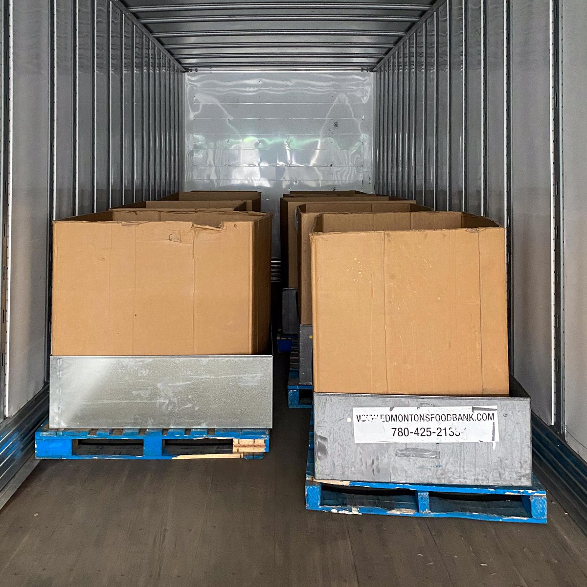 yegfoodbank's tweet photo. EDMONTON FOOD DRIVE 2023 IS TOMORROW!

We are loading about 260 of these bins into trucks to fill with food donations at various locations around the city. 

#yeg #edmonton #EdmontonFoodDrive https://t.co/OV1cHikifG