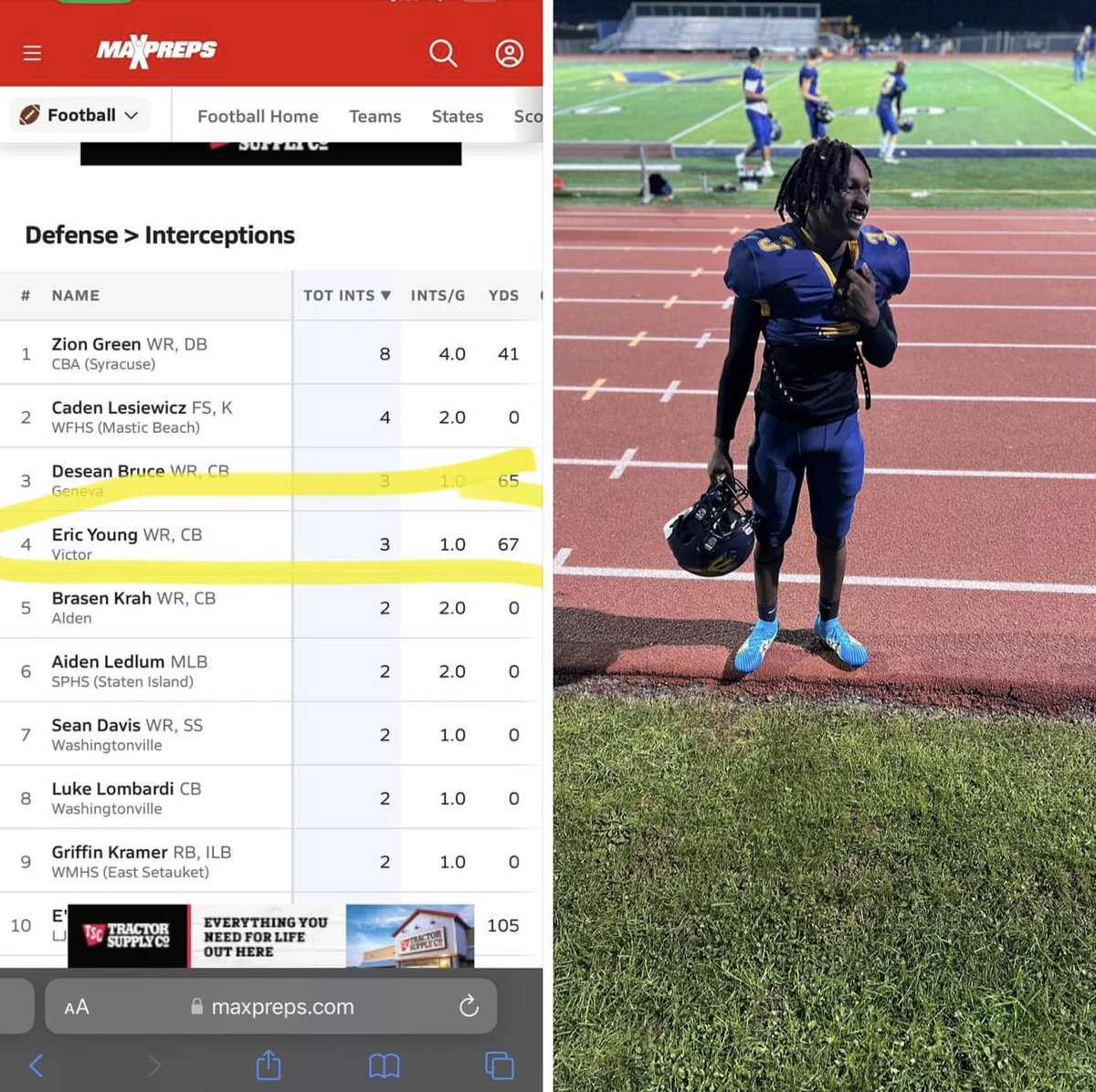 The freshman Solid through 3 weeks, ranked 4th in NYS/ mid season highlights dropping early next week🎬 @GregCTC585 @UANextFootball @NP_Recruiting @247recruiting