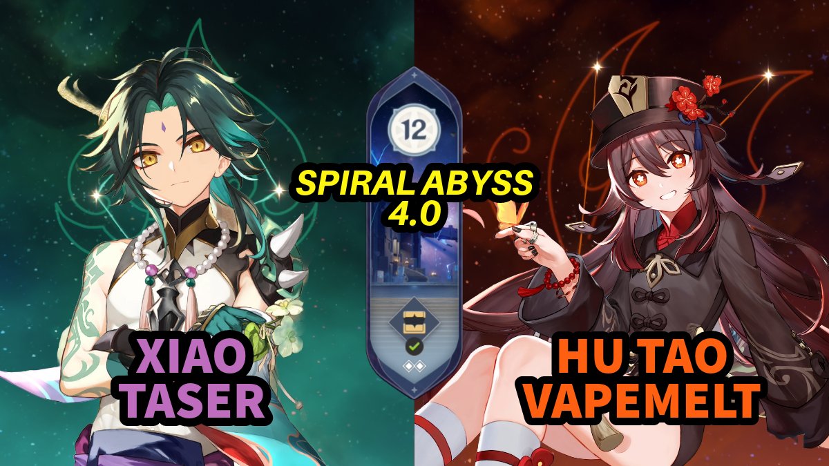 C0 Lynette Bloom & C0 Hu Tao Vaporize, Spiral Abyss 4.0