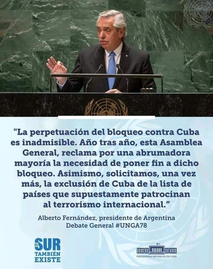Cada día son más las personas en el mundo 🌎 que piden y exigen al gobierno de los EE.UU. el fin del #Bloqueo impuesto al pueblo de Cuba por más de 60 años.
#NoMasBloqueoACuba  #ElBloqueoEsReal  #MatancerosEnVictoria #PedroBetancourtEnVictoria