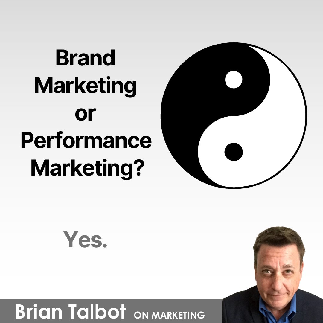 Brand Marketing or Performance Marketing?

Both. It's not an "Either, Or". It's a "Yes, And".

Understanding the Foundations of Marketing will help you reach your business goals. Always happy to start the conversation with you.

#brand #performancemarketing #brandawareness