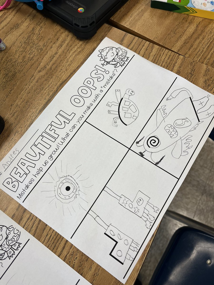 Mrs_Licata's tweet photo. It’s so important to teach our students about the power of having a growth mindset and applying it to their everyday life! 

We’re all about tapping into our creativity with this crew. We had so much fun with this activity to end our week. https://t.co/cJ6eppra0P