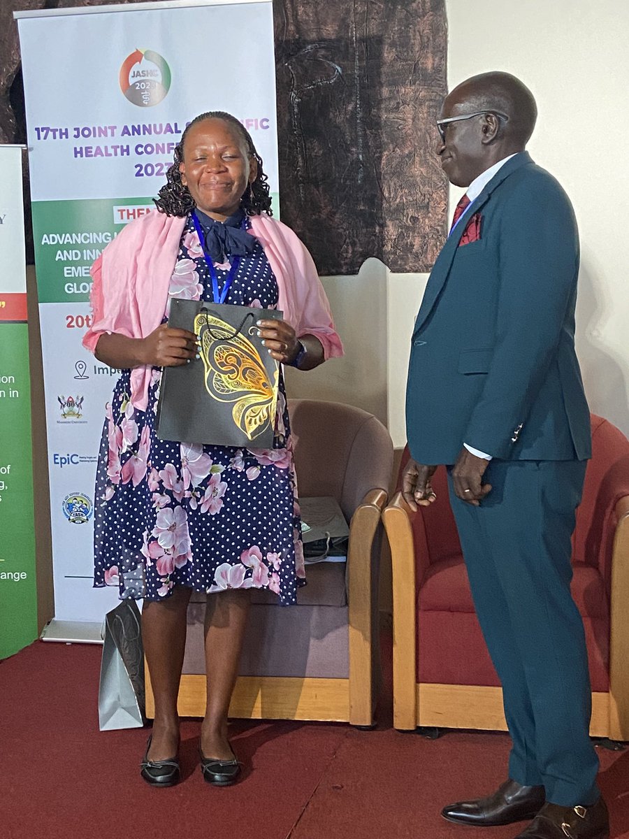 modelballer11's tweet photo. #HappeningNow #JASHC2023 
More conference service awards
Prof Charles mugisha
Ms Priscilla tumusiime
Dr. Joyce nankumbi
Dr. Deogratius sekimpi https://t.co/T4AD2TlfNr