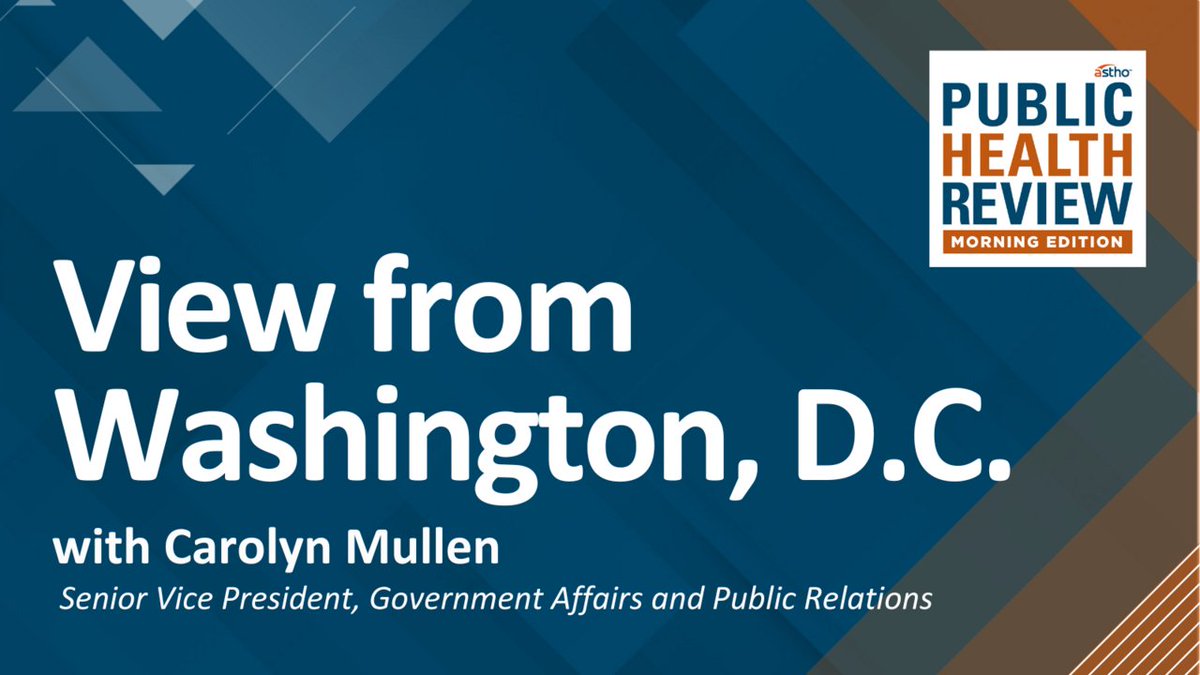 ASTHO's tweet image. On today&apos;s episode of Public Health Review Morning Edition, hear from @HarvardORP&apos;s Dr. Gillian SteelFisher &amp;amp; @TexasDSHS&apos; Dr. Jennifer Shuford. ASTHO&apos;s @jeffreyekoma shares the &apos;View from Washington, D.C.&apos; bit.ly/3Zpi61P #PHRME #VaccineUptake #DataRecords #PregnantPeople