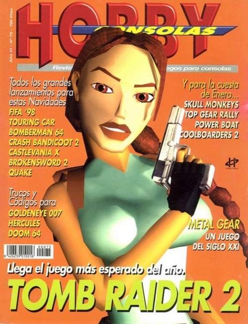 HCteca's tweet photo. Desglosando un número de la revista Hobby Consolas (casi) cada día. Hoy, el #75

· 27 juegos analizados (con nota)
· Tomb Raider II (PlayStation) es el primer juego analizado, por Amalio Gómez y Sonia Herranz (@soniaherranzz)
· Tomb Raider II (PlayStation) es el juego con mejor nota: un 97
· Hércules (Game Boy) y Mischief Makers (Nintendo 64) son los juegos con peor nota: un 70
· 89,07 es la nota media entre todos los análisis
· PlayStation es la consola con más juegos analizados: 17
· Sonia Herranz (@soniaherranzz) es la redactora con más análisis: 7

¡El lunes, el #76!