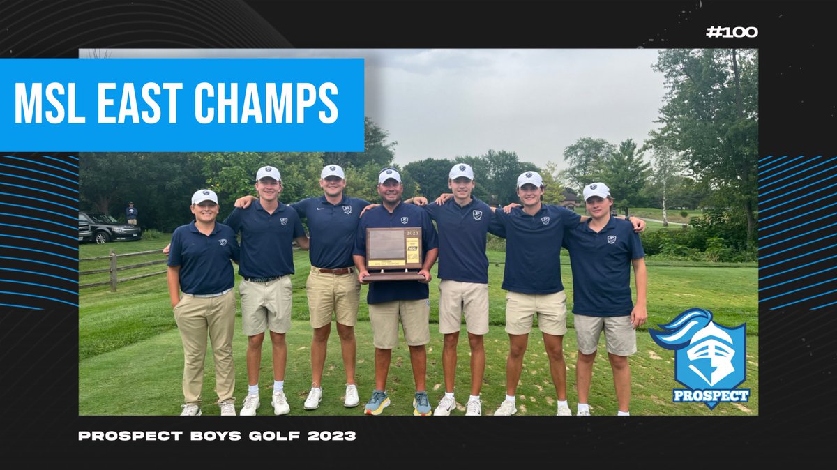 Congratulations to the Varsity Knights for winning the MSL East Divisional Trophy. <a href="/KnightsofPHS/">Prospect High School</a> <a href="/MtProspectGC/">Mt. Prospect Golf Club</a>