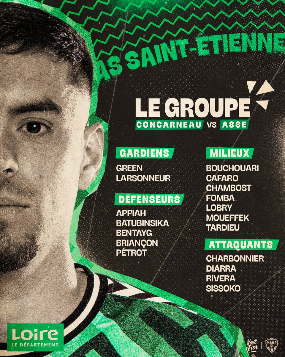 ASSEofficiel's tweet photo. 👥 Le groupe des 𝟏𝟖 Verts pour #USCASSE ! 💚 https://t.co/7TC4pbFsxO