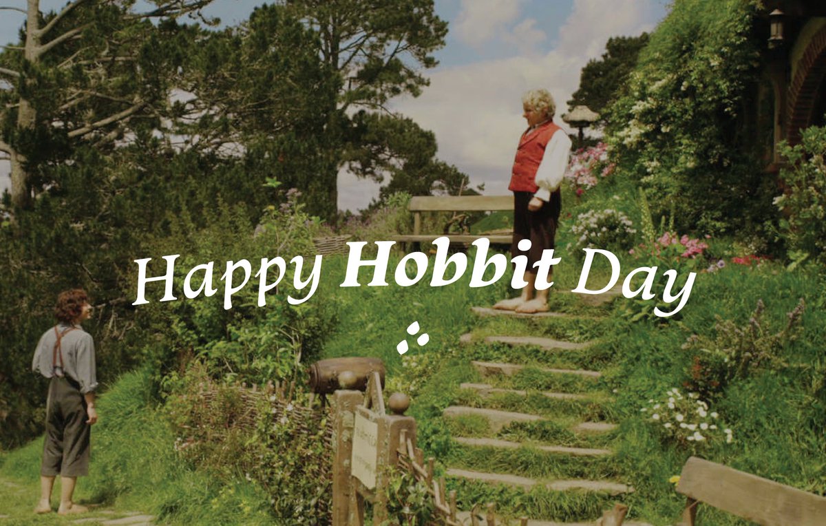TolkienWonder's tweet photo. Happy Hobbit Day!
May the hair on your toes never fall out and may you treat life as one wonder-filled adventure! https://t.co/PspffUomoL