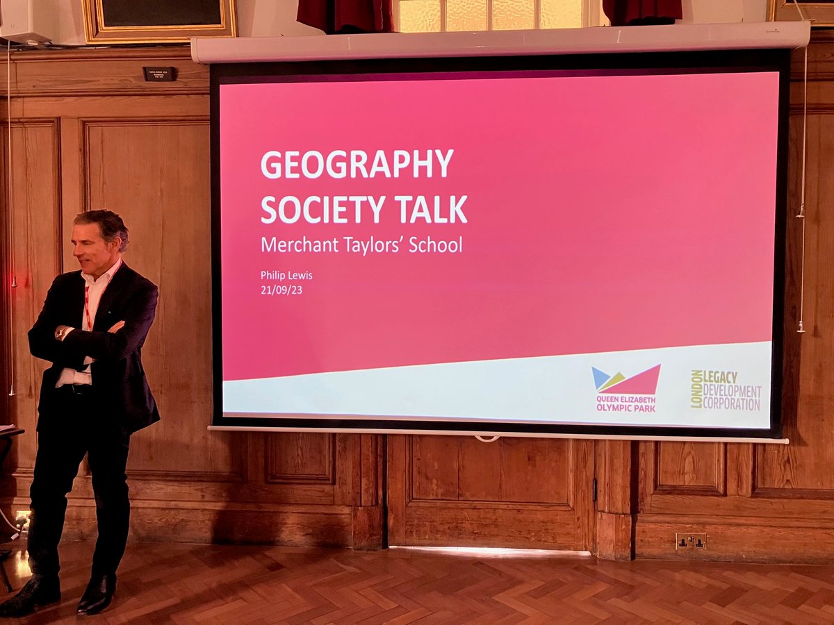 Thank you to Philip Lewis, a member of the LLDC, for a fascinating talk on the transformation of Stratford and the creation of the iconic Olympic Park to the Senior Geography Society.
<a href="/MtsHead/">Simon Everson, MTS Head</a>