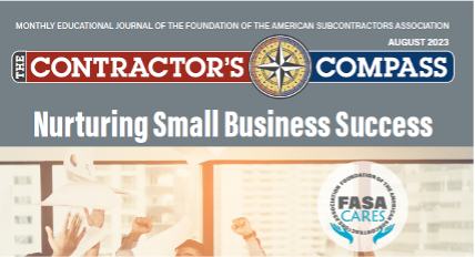 ASAupdate's tweet photo. Look for a new issue next week, but in the meantime, don’t let this issue escape your notice. Precious nuggets galore! Give it a good read.  #smallbusiness.  #subcontractors #ContractorsCompass #FASA #smallbiz #ASASmallBiz #FASACares   https://t.co/wHjbytJXEx https://t.co/X3sC96uCt3