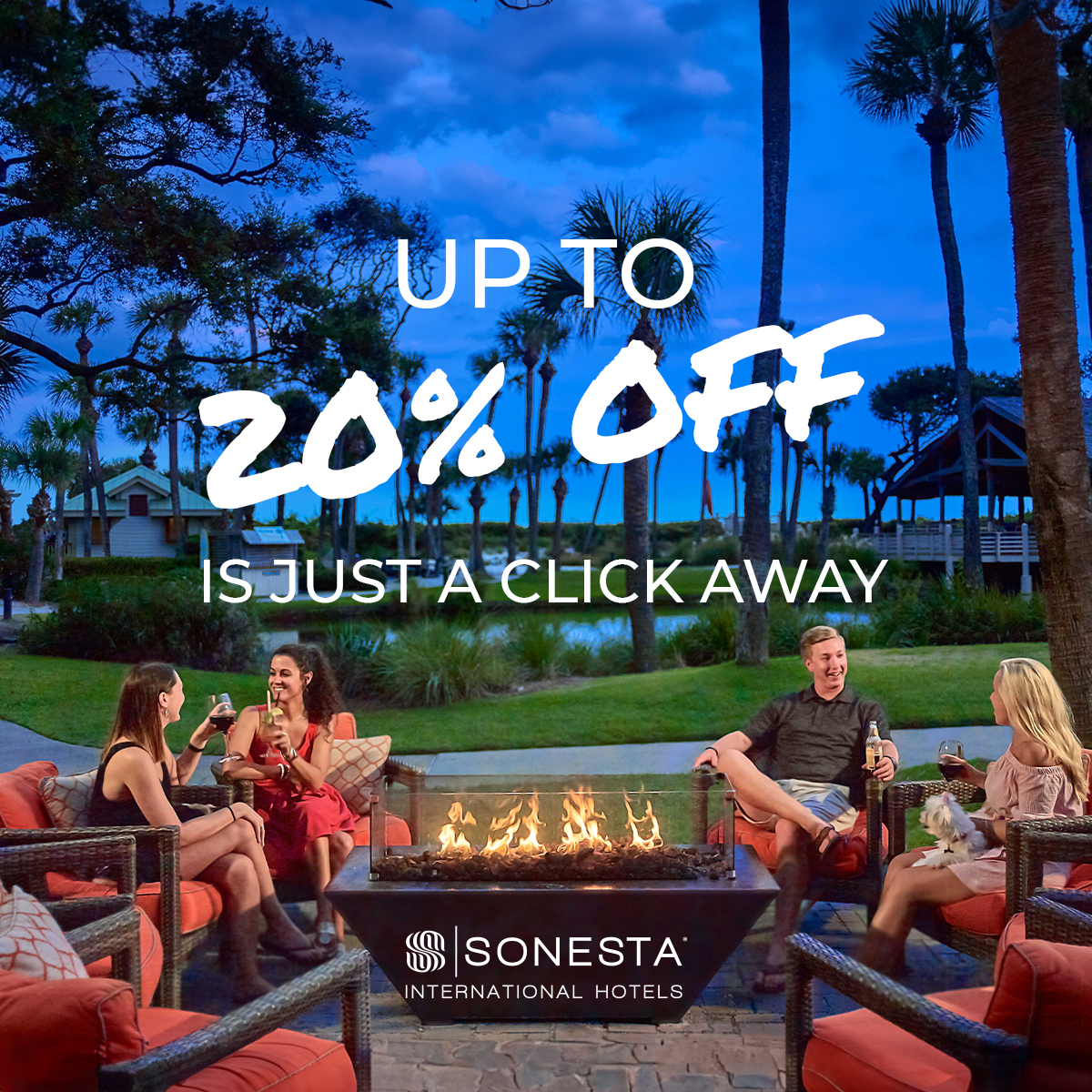 A vacay in the near future is calling your name!

For a limited time, save up to 20% on your next Sonesta stay when you book with code GETAWAY. But don’t let your getaway get away – book before October 11!

Start planning today: bit.ly/44NcgZa
