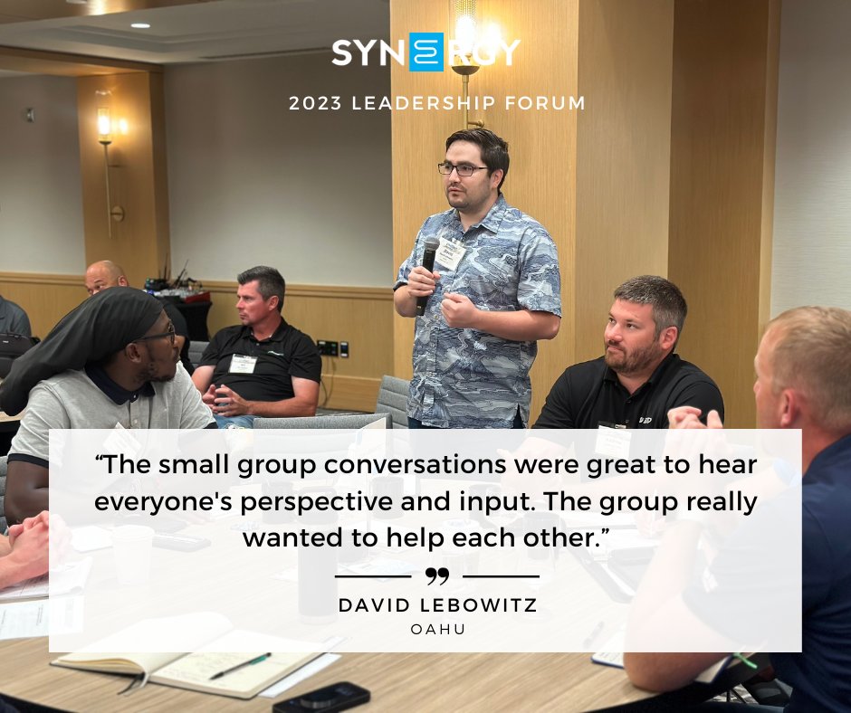 tweetsbysynergy's tweet photo. "The small group conversations were great to hear everyone's perspective and input."
#TeamSynergy #LeadershipTraining #HVAC #PeerGroupOnSteroids #InOurMembersWords https://t.co/FMBZlR2bDY
