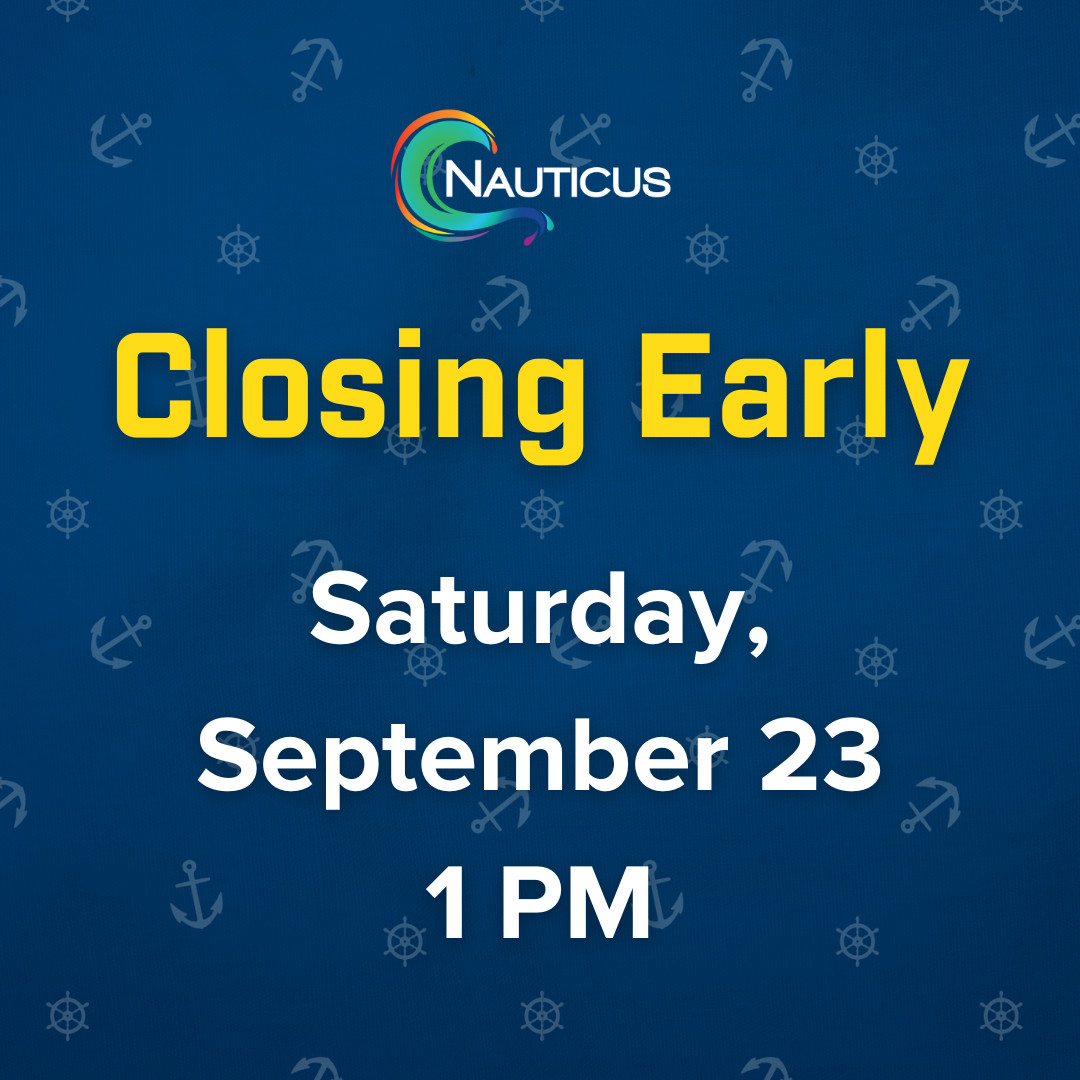 Nauticus will be closing early Saturday, September 23 at 1 PM. Make the most of your morning and join us before we set sail into the weekend! Purchase your weekend tickets here: bit.ly/nautadmission