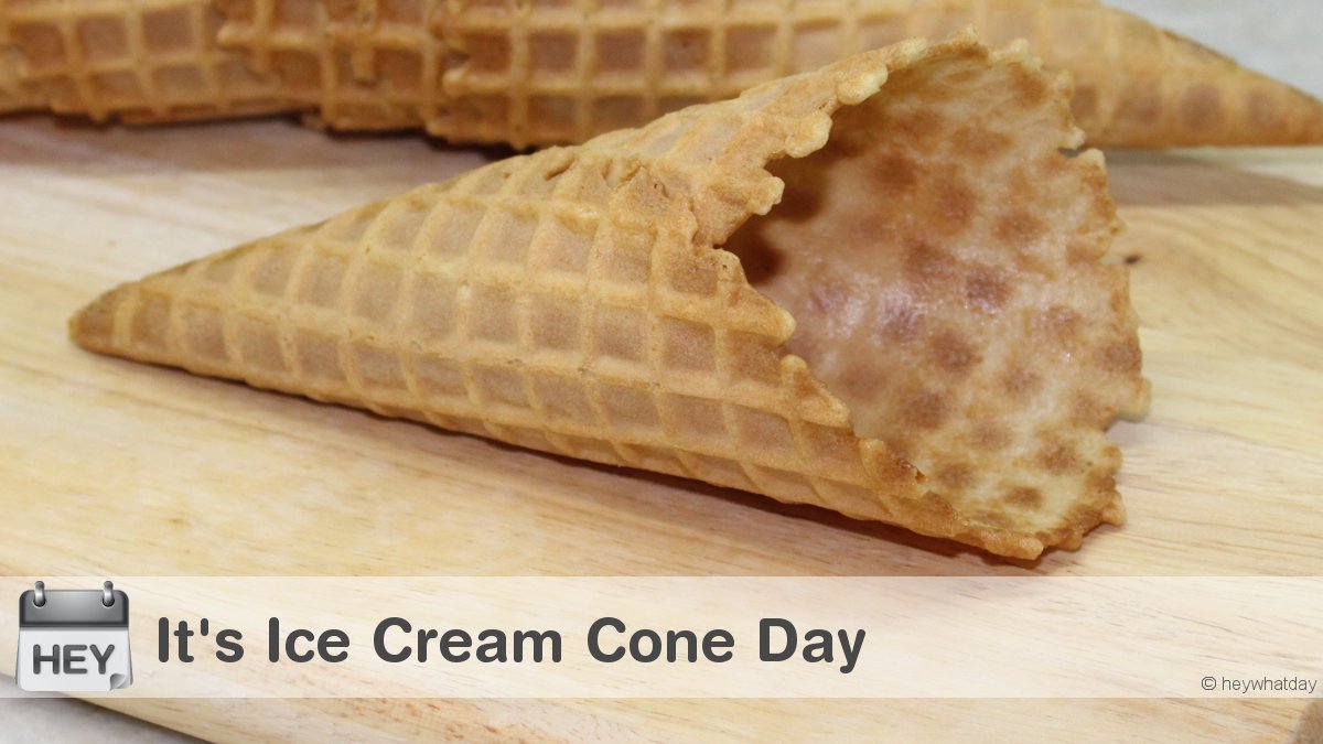 HeyWhatDay's tweet image. It's Ice Cream Cone Day! 
#Ice #IceCreamConeDay #NationalIceCreamConeDay